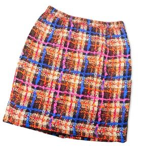 J Crew Collection Pencil Skirt in Electric Plaid